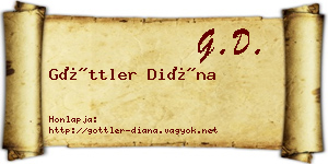 Göttler Diána névjegykártya